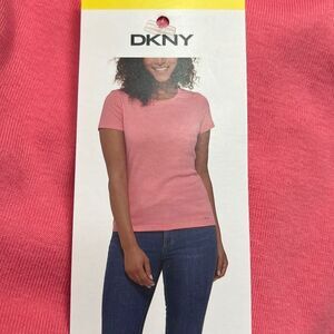 New! DKNY Short Sleeve Tee Bubblegum Pink Size S Super Soft & Comfy NWT Barbie